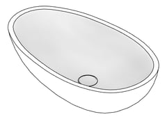 3D Documentation Image of Basin CounterTop Fienza Bahama MKII Stone