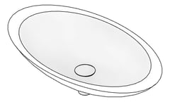 3D Documentation Image of Basin CounterTop Fienza Bahama Stone