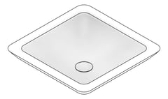 3D Documentation Image of Basin CounterTop Fienza Classique Stone 420