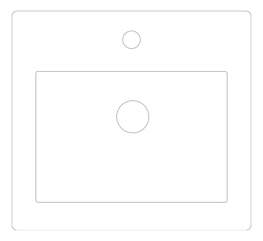Plan Image of Basin CounterTop Fienza Como