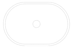 Plan Image of Basin CounterTop Fienza Nero Stone