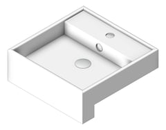 3D Shaded Image of Basin SemiRecessed Fienza Helen Junior