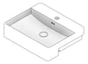 3D Documentation Image of Basin SemiRecessed Fienza Petra