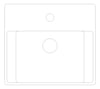 Plan Image of Basin SemiRecessed Fienza Petra Mini