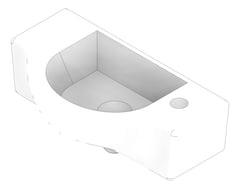 3D Documentation Image of Basin WallHung Fienza Charlotte
