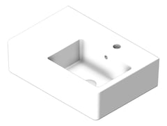 3D Shaded Image of Basin WallHung Fienza DeltaCare Right