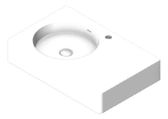 3D Shaded Image of Basin WallHung Fienza Encanto 700 Left