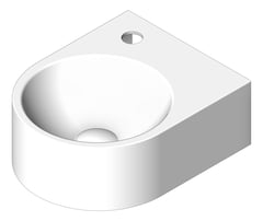 3D Shaded Image of Basin WallHung Fienza Junior