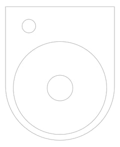 Plan Image of Basin WallHung Fienza Junior