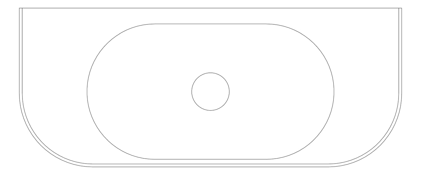 Plan Image of Basin WallHung Fienza Minka