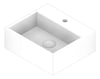 3D Documentation Image of Basin WallHung Fienza Modena