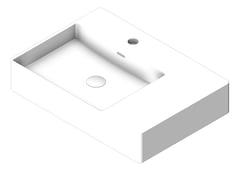 3D Shaded Image of Basin WallHung Fienza Petra Left