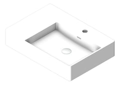 3D Shaded Image of Basin WallHung Fienza Petra Right