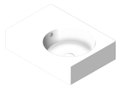 3D Shaded Image of Basin WallHung Fienza Reba Right