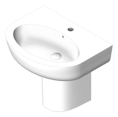 3D Shaded Image of Basin WallHung Fienza StellaCare Shroud