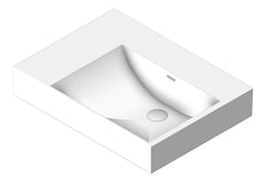 3D Shaded Image of Basin WallHung Fienza Tono Care Right