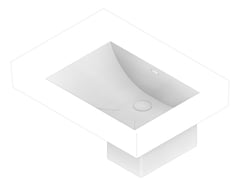 3D Documentation Image of Basin WallHung Fienza Tono Care Shroud Right