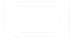 Plan Image of Bath Corner Fienza Chloe 1400 Left