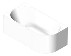 3D Shaded Image of Bath Corner Fienza Eleanor Right