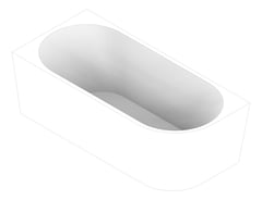 3D Documentation Image of Bath Corner Fienza Isabella 1700 Right