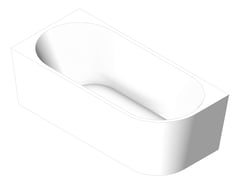 3D Shaded Image of Bath Corner Fienza Isabella 1700 Right