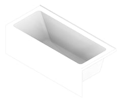 3D Documentation Image of Bath Corner Fienza Sentor 1650 Left