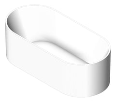 3D Shaded Image of Bath Freestanding Fienza Eleanor 1700