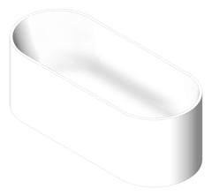 3D Shaded Image of Bath Freestanding Fienza Encanto Stone 1700