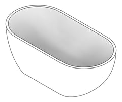 3D Documentation Image of Bath Freestanding Fienza Jada