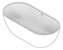 3D Documentation Image of Bath Freestanding Fienza Luciana 1700