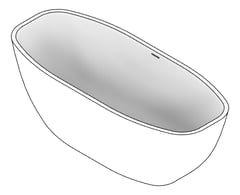 3D Documentation Image of Bath Freestanding Fienza Marissa