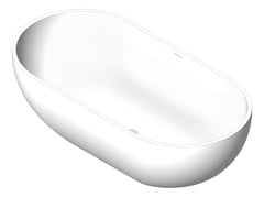 3D Shaded Image of Bath Freestanding Fienza Nero Stone 1780