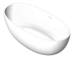 3D Shaded Image of Bath Freestanding Fienza Sasso Stone 1650