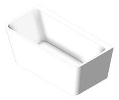 3D Shaded Image of Bath WallFaced Fienza Delta 1500