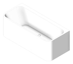 3D Shaded Image of Bath WallFaced Fienza Delta 1700