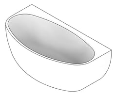 3D Documentation Image of Bath WallFaced Fienza Keeto 1500