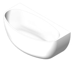 3D Shaded Image of Bath WallFaced Fienza Keeto 1500