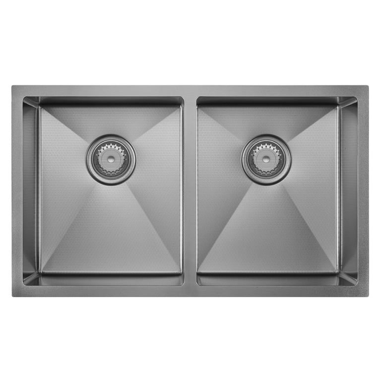 68403ASGM.jpg Image of Sink Kitchen Fienza Hana Double AntiScratch