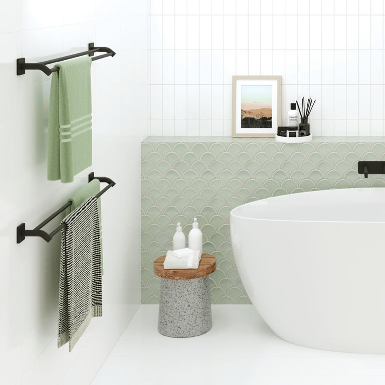 83208MB_2.jpg Image of TowelRail Double Fienza Sansa 900