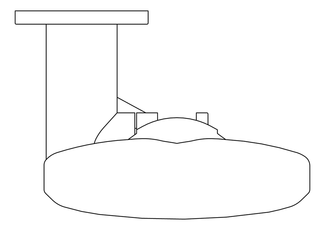 Plan Image of Shower Hand Fienza Kaya RoundPlate