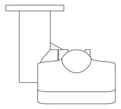 Plan Image of Shower Hand Fienza Tono RoundPlate