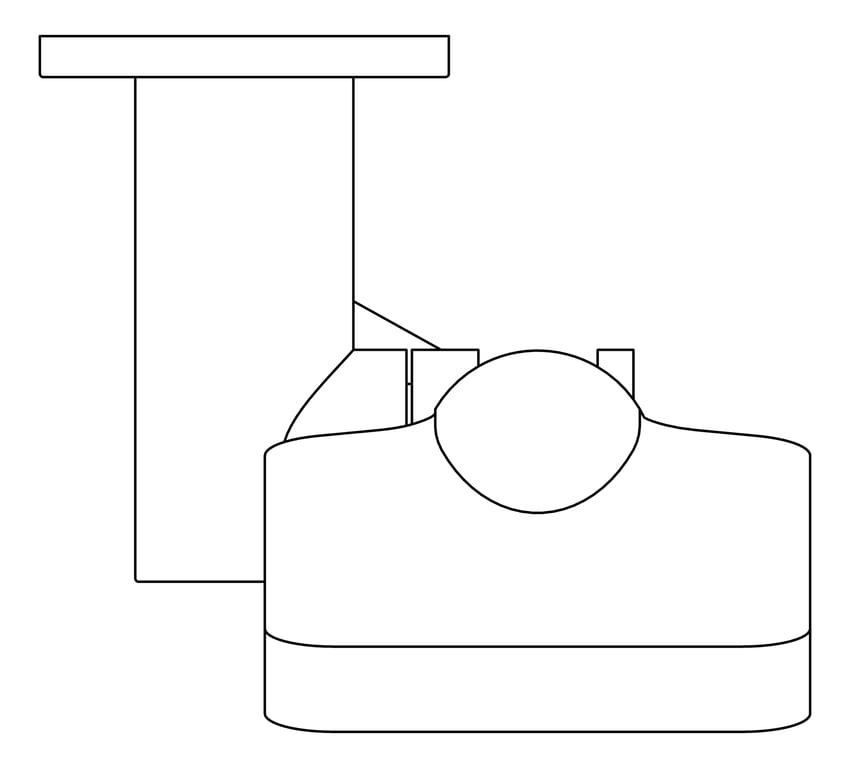 Plan Image of Shower Hand Fienza Tono RoundPlate