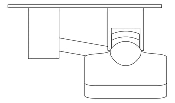 Plan Image of Shower Hand Fienza Tono SquarePlate
