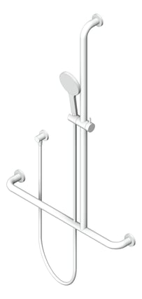 3D Shaded Image of Shower Rail Fienza LucianaCare Accessible Right