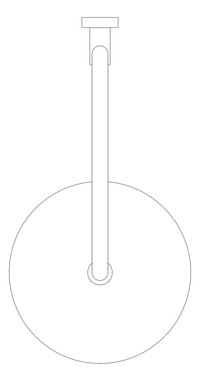 Plan Image of Shower Wall Fienza Kaya Gooseneck