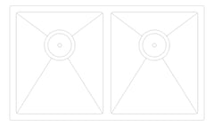 Plan Image of Sink Kitchen Fienza Hana Double AntiScratch