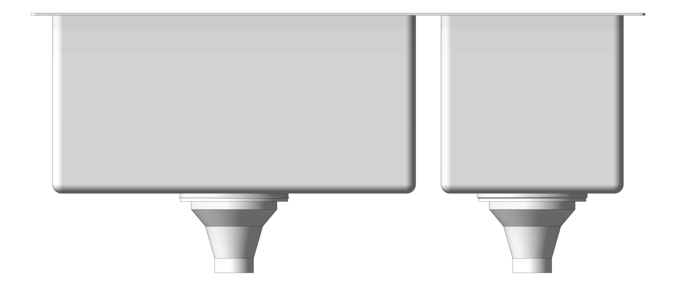 Front Image of Sink Kitchen Fienza Hana Double