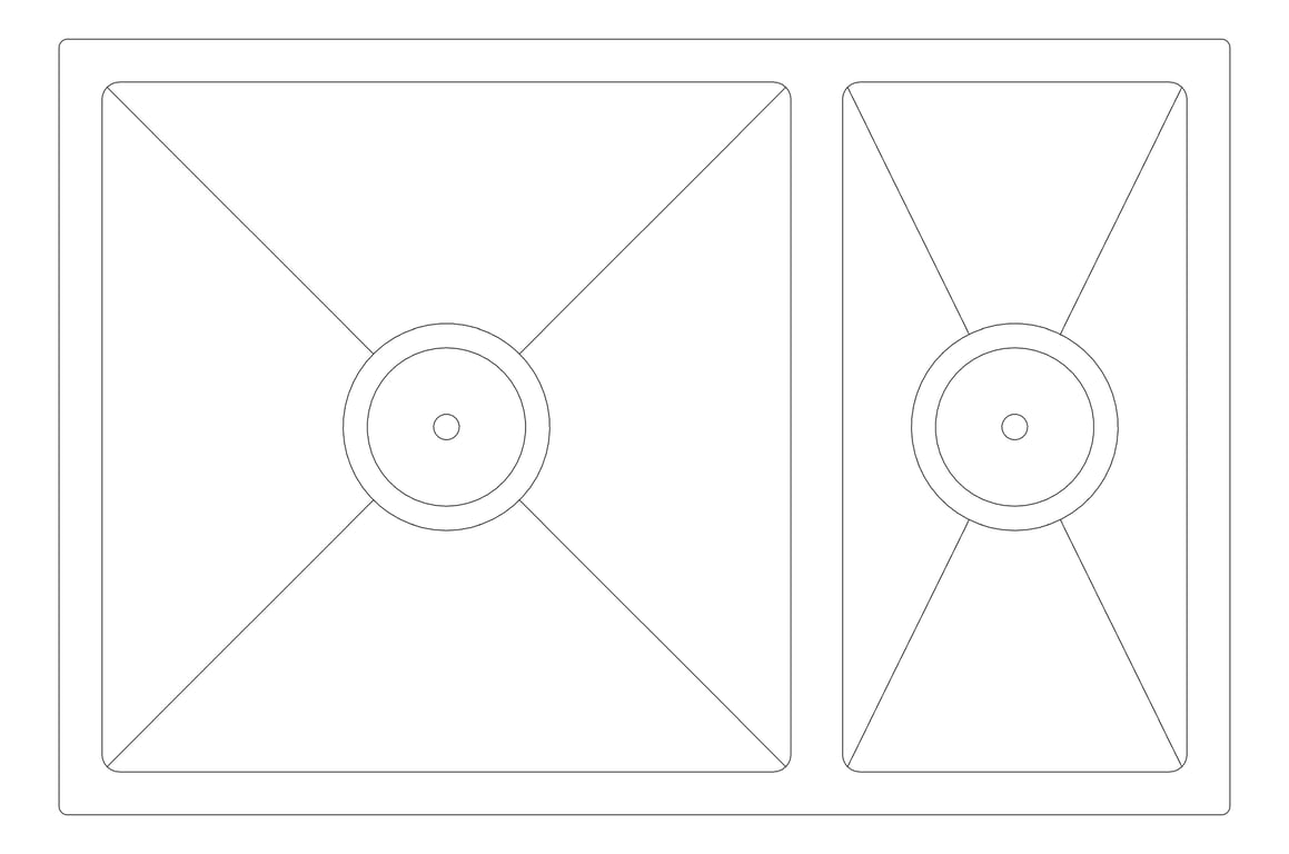 Plan Image of Sink Kitchen Fienza Hana Double
