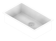 3D Documentation Image of Sink Kitchen Fienza Hana Single DualMount 50L