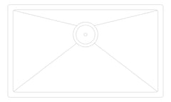 Plan Image of Sink Kitchen Fienza Hana Single DualMount 50L